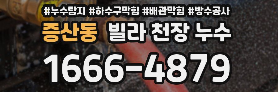 증산동 빌라 천장 누수