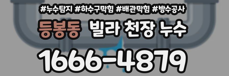 등봉동 빌라 천장 누수