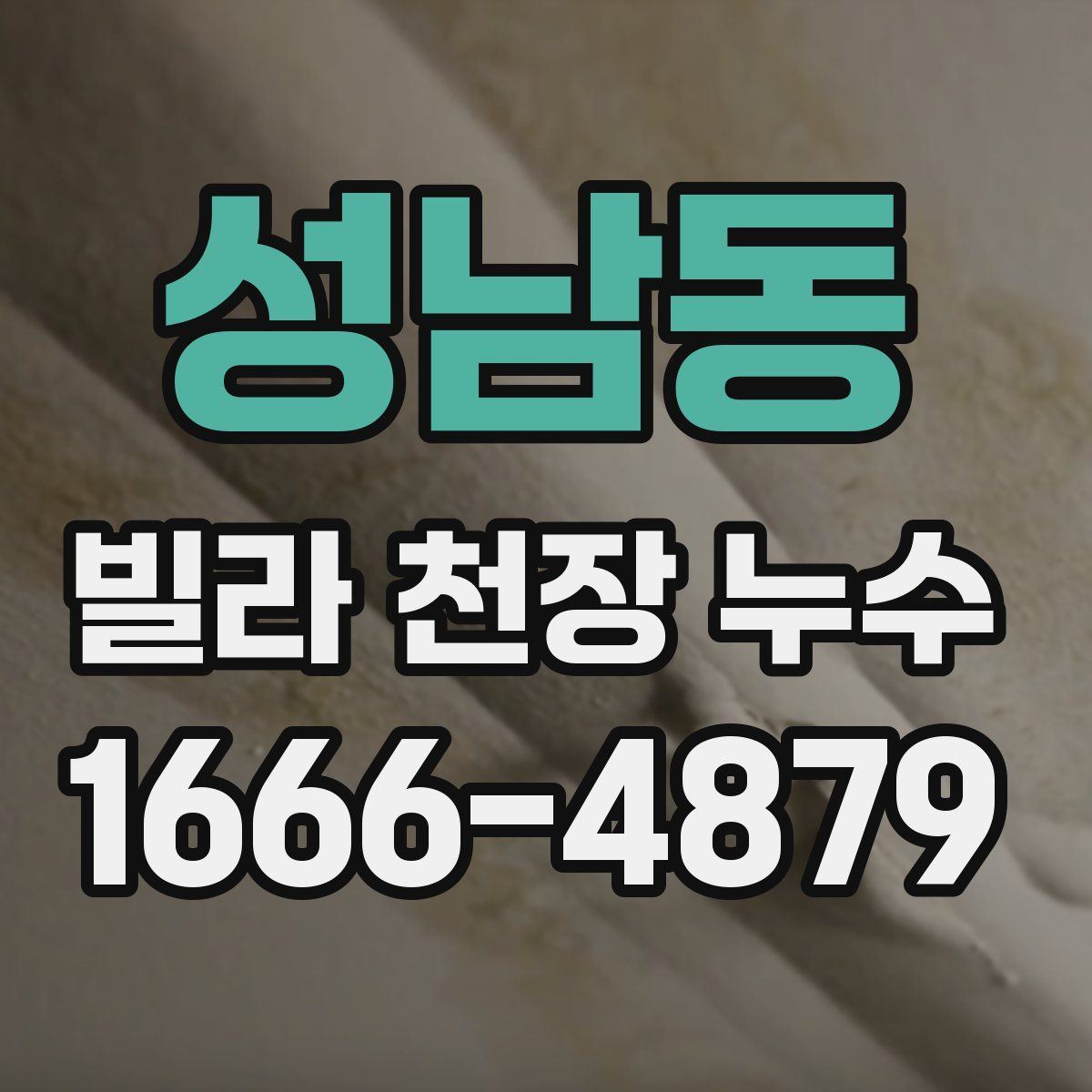 성남동 빌라 천장 누수