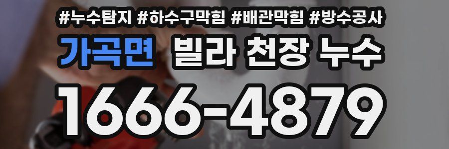 가곡면 빌라 천장 누수