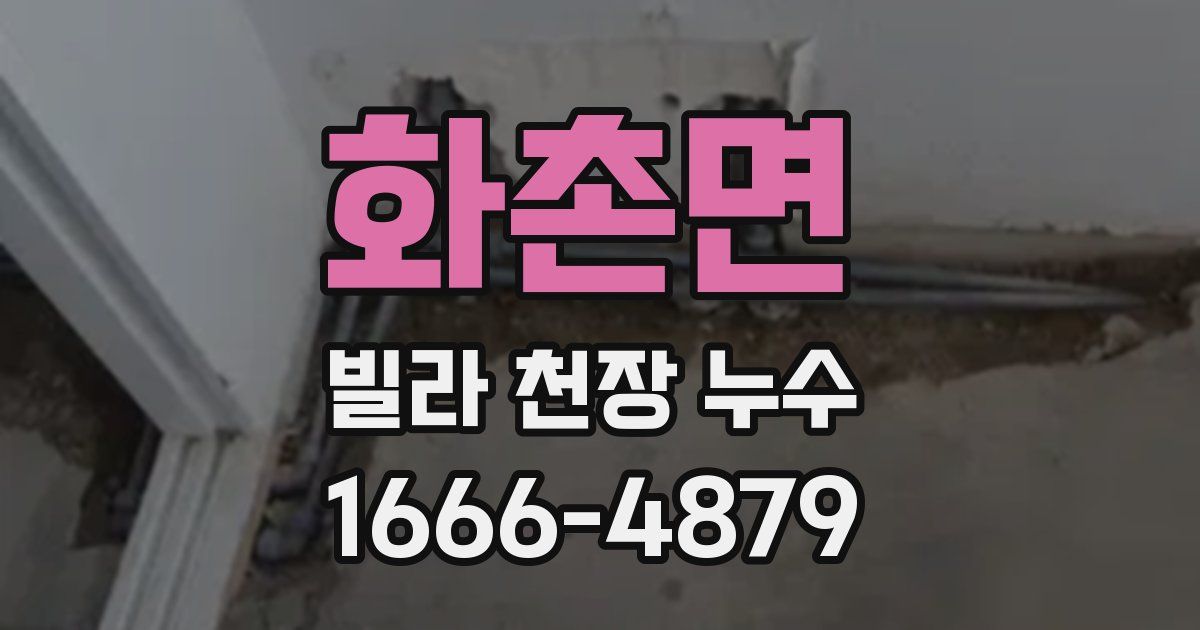 화촌면 빌라 천장 누수