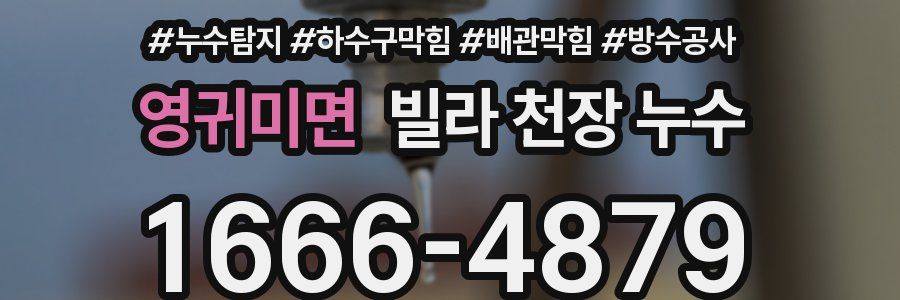 영귀미면 빌라 천장 누수