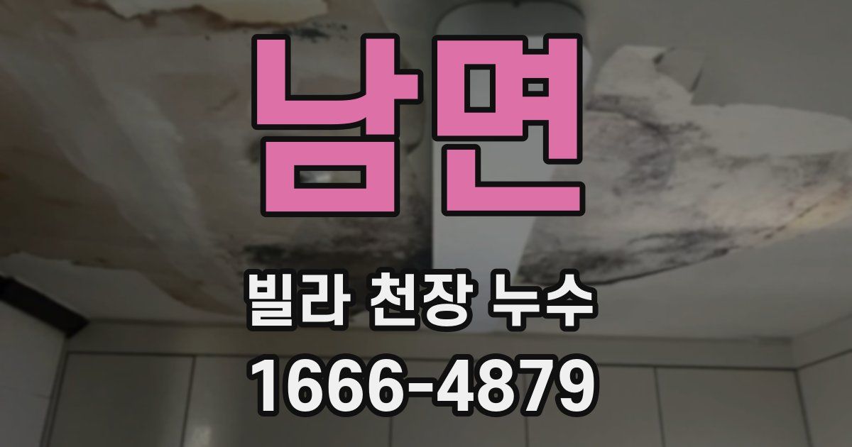 남면 빌라 천장 누수