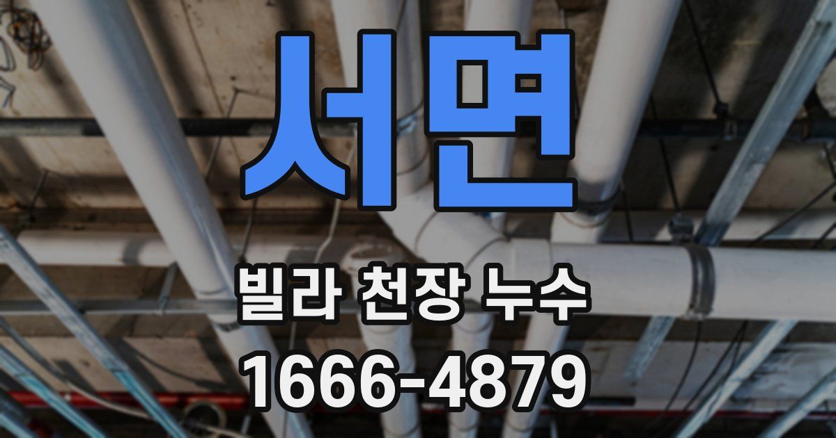 서면 빌라 천장 누수
