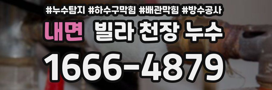 내면 빌라 천장 누수