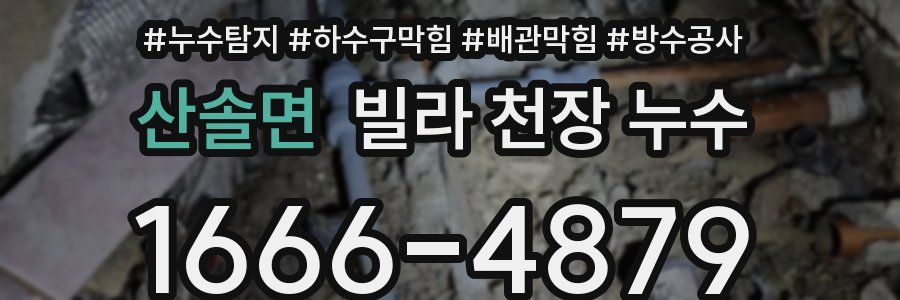 산솔면 빌라 천장 누수