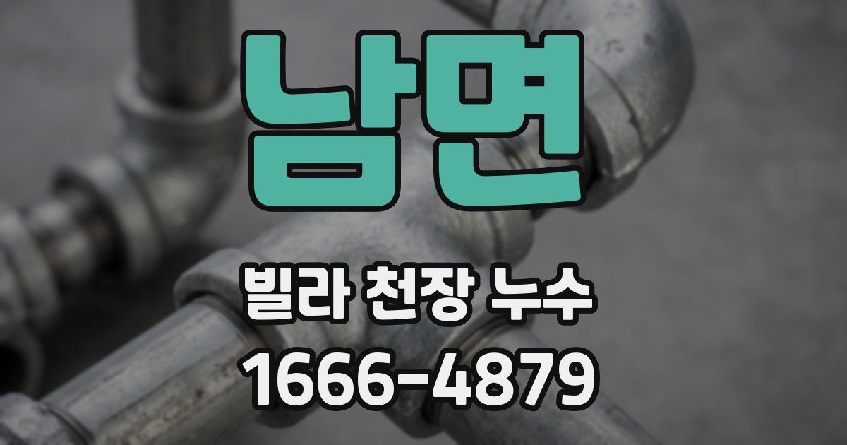 남면 빌라 천장 누수