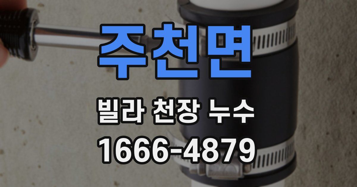 주천면 빌라 천장 누수