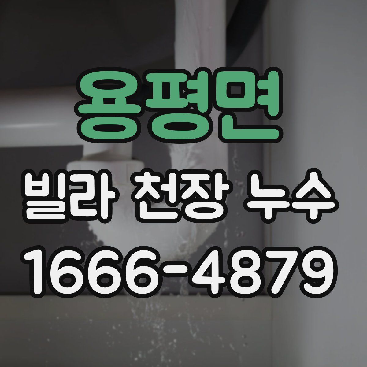 용평면 빌라 천장 누수