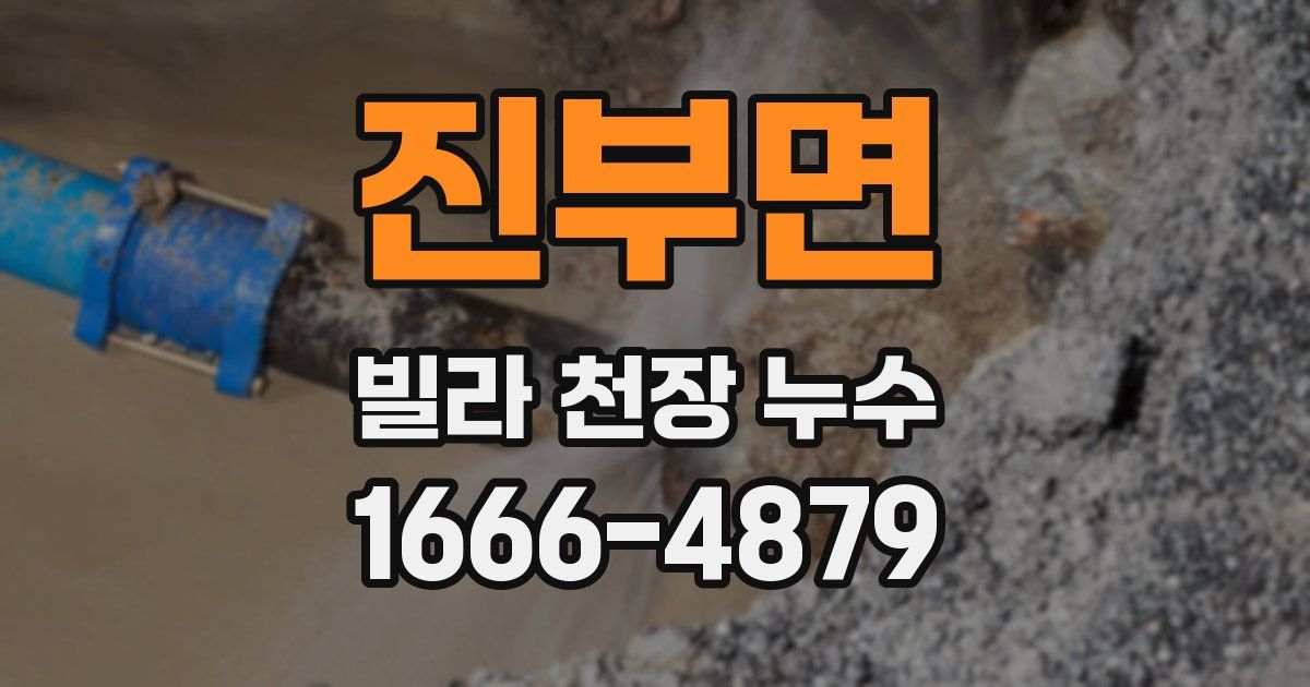 진부면 빌라 천장 누수