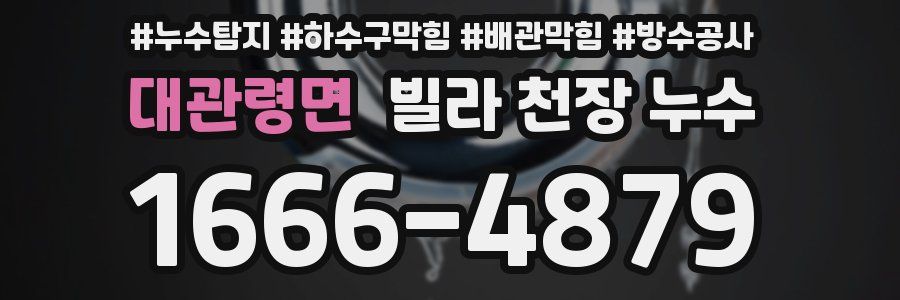 대관령면 빌라 천장 누수