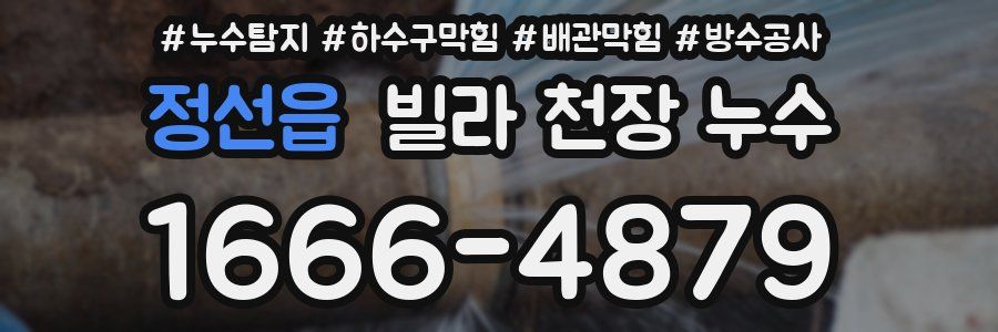 정선읍 빌라 천장 누수