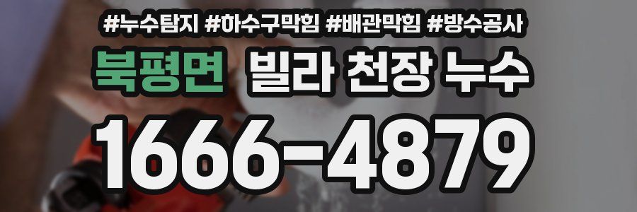 북평면 빌라 천장 누수