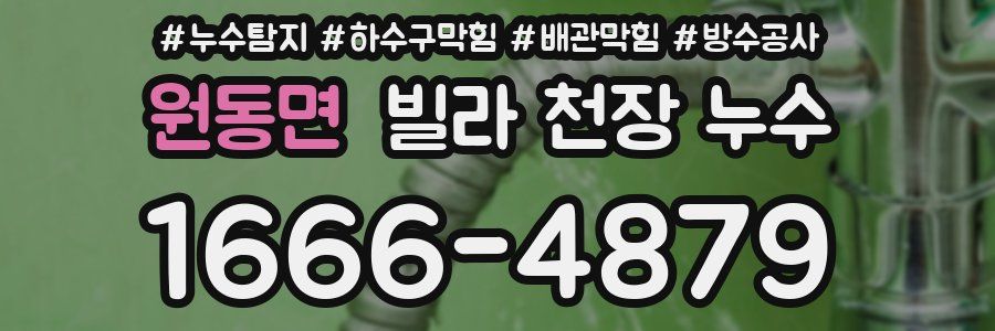 원동면 빌라 천장 누수