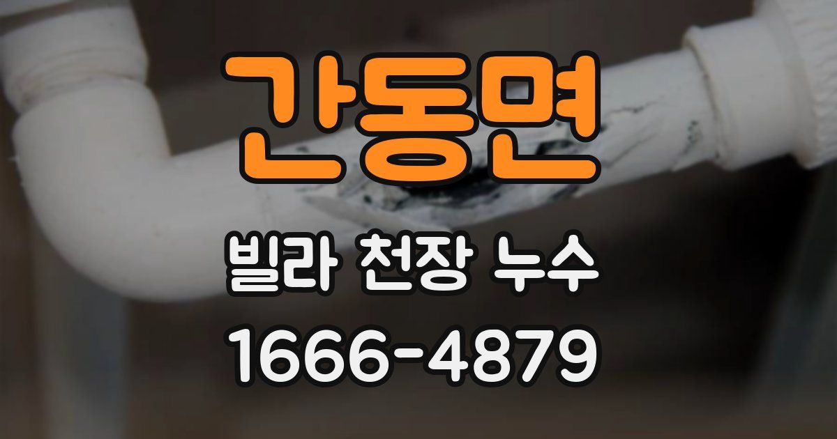 간동면 빌라 천장 누수