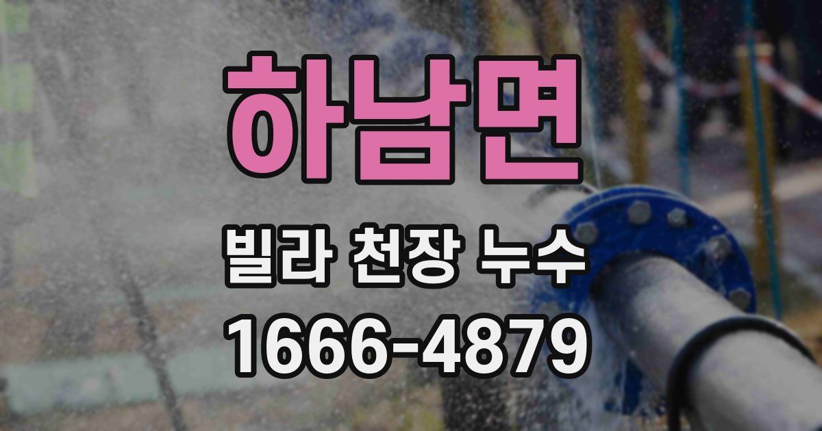 하남면 빌라 천장 누수