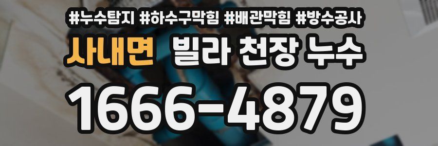 사내면 빌라 천장 누수