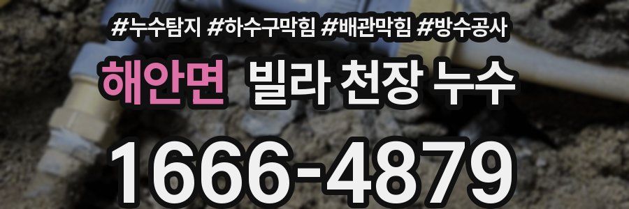해안면 빌라 천장 누수