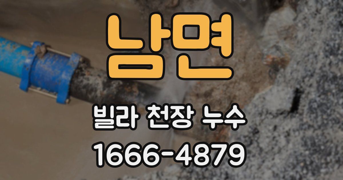 남면 빌라 천장 누수