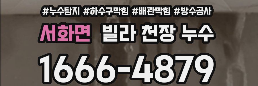 서화면 빌라 천장 누수