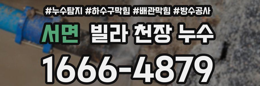 서면 빌라 천장 누수