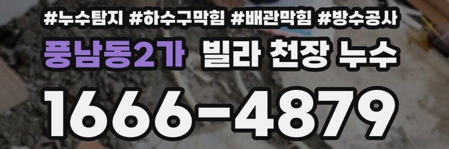 풍남동2가 빌라 천장 누수
