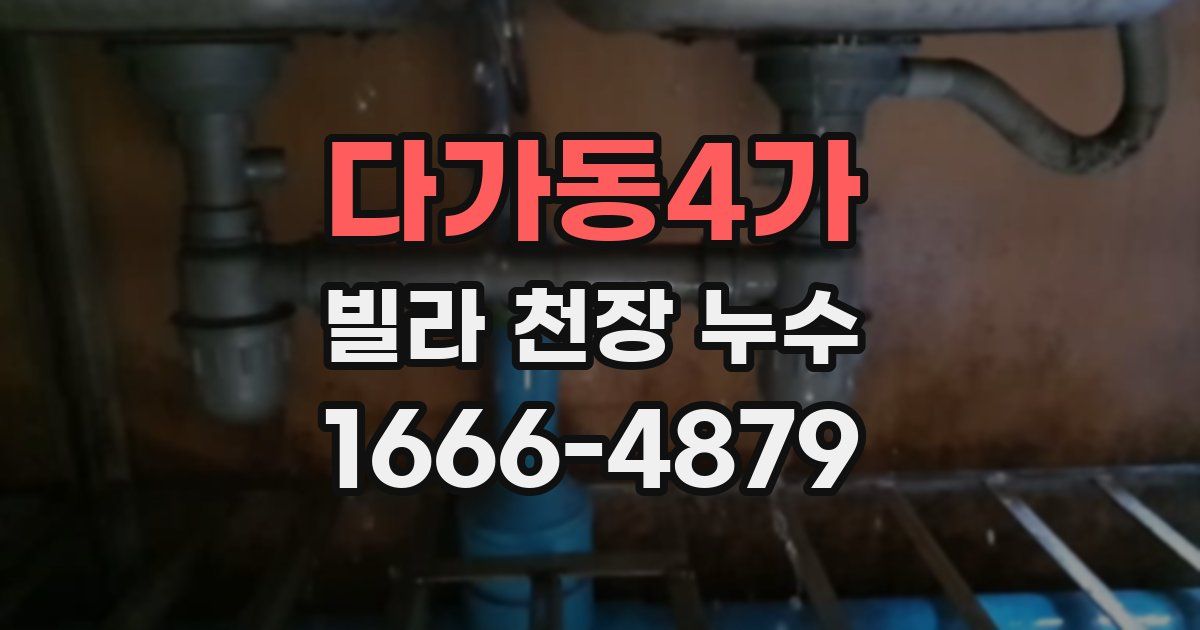 다가동4가 빌라 천장 누수