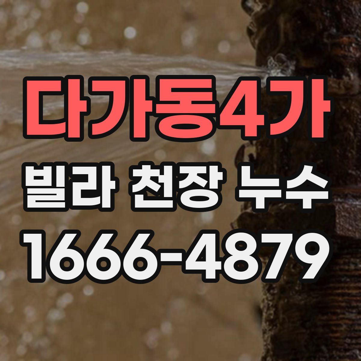 다가동4가 빌라 천장 누수