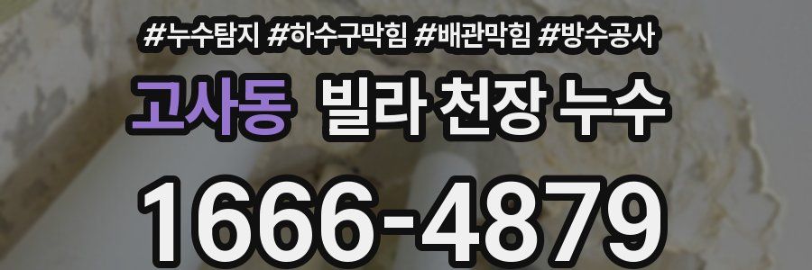 고사동 빌라 천장 누수