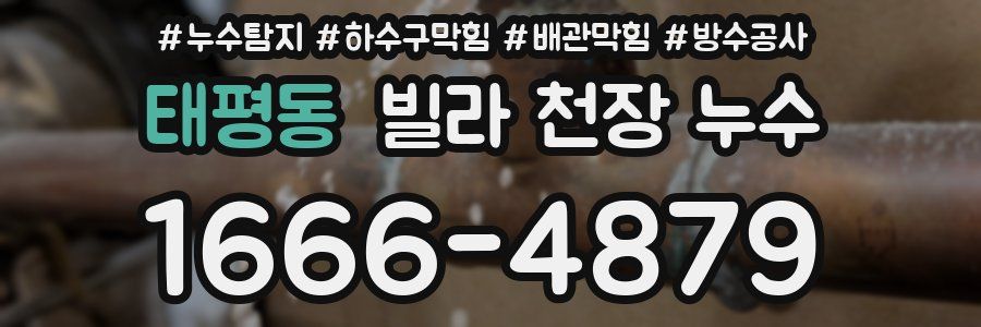 태평동 빌라 천장 누수