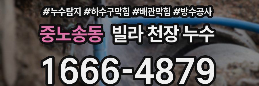 중노송동 빌라 천장 누수