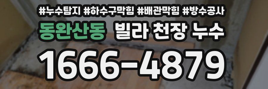 동완산동 빌라 천장 누수