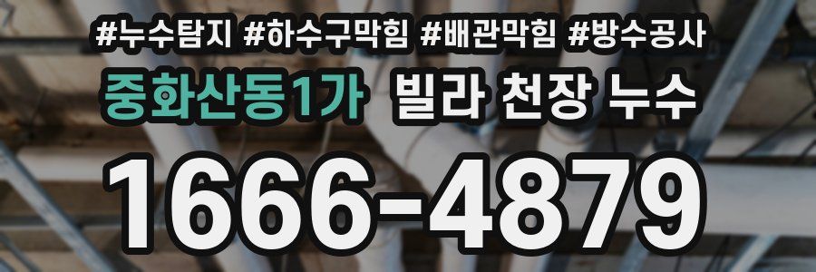 중화산동1가 빌라 천장 누수