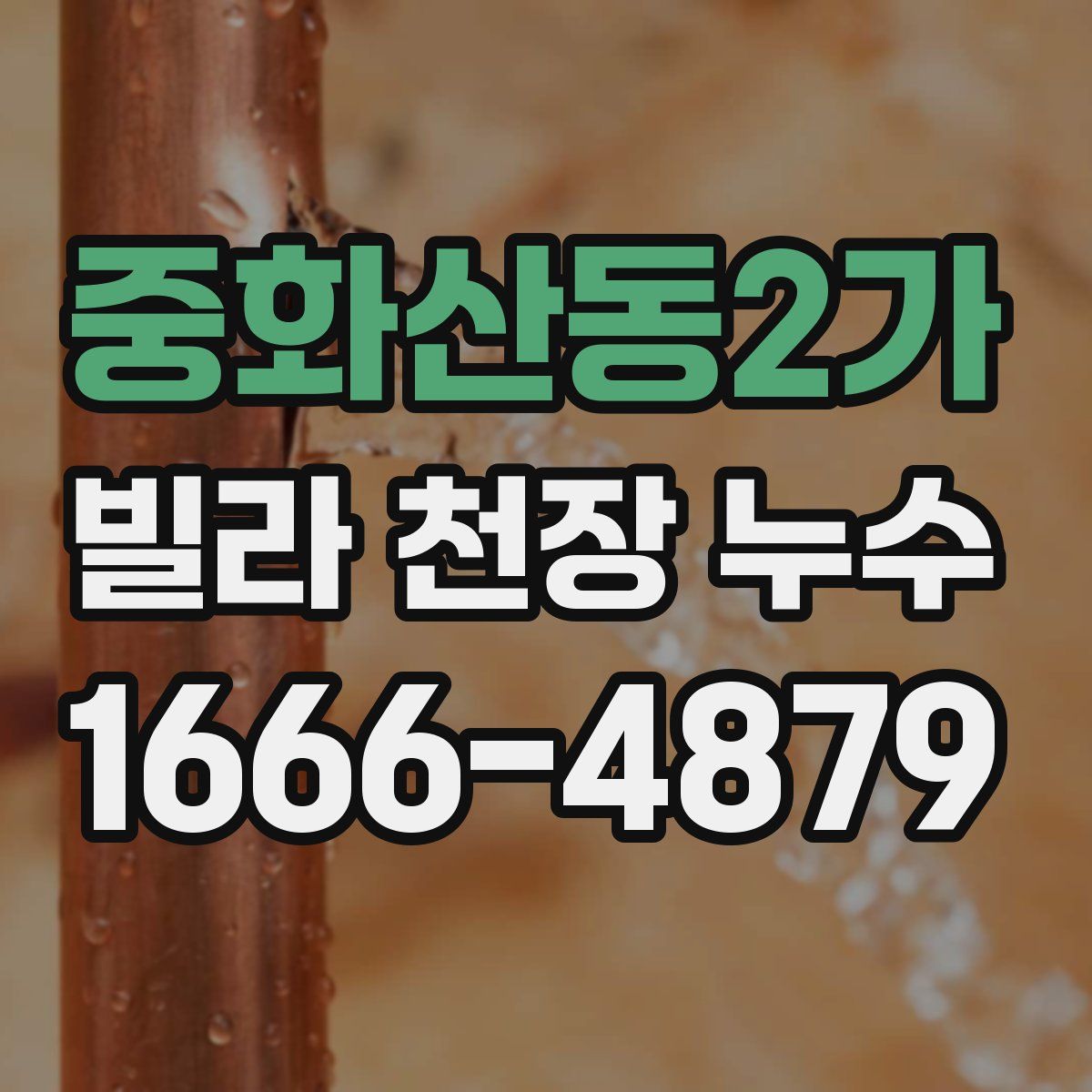 중화산동2가 빌라 천장 누수
