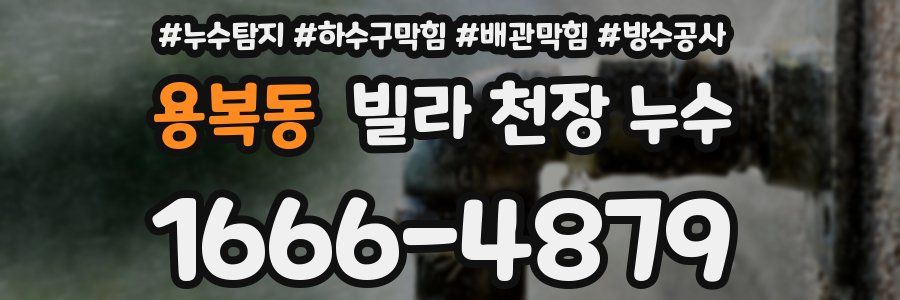 용복동 빌라 천장 누수
