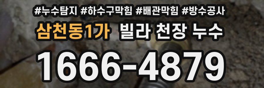 삼천동1가 빌라 천장 누수
