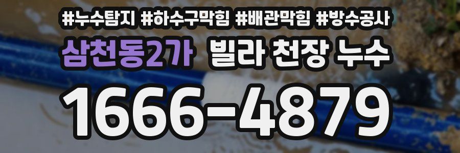 삼천동2가 빌라 천장 누수