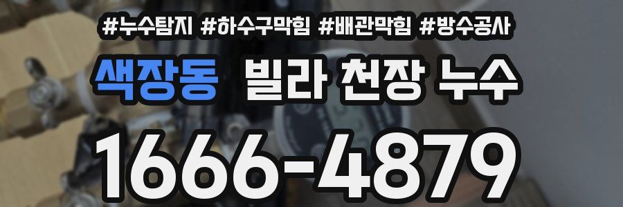 색장동 빌라 천장 누수