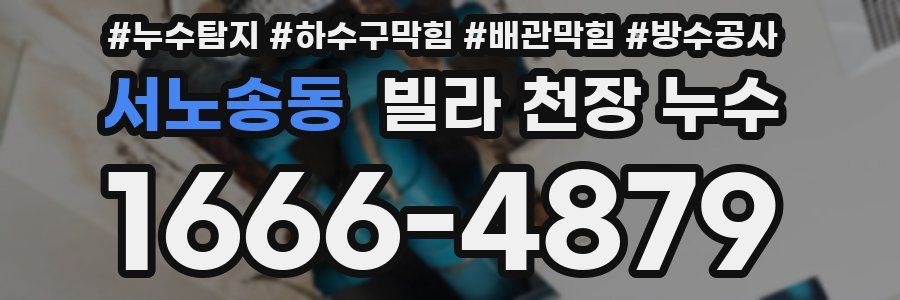 서노송동 빌라 천장 누수