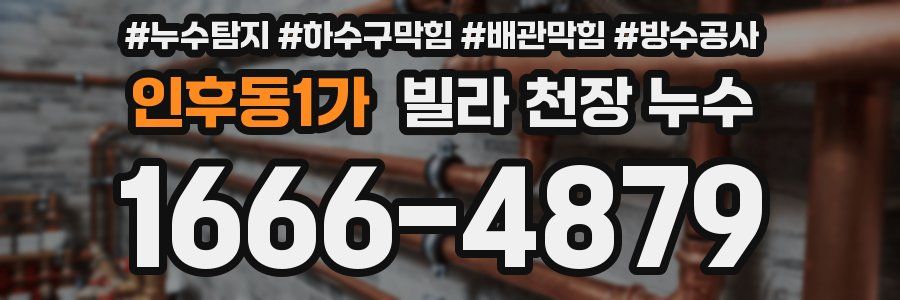 인후동1가 빌라 천장 누수