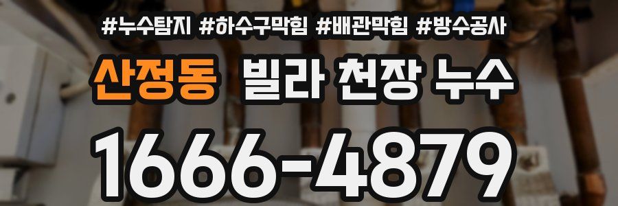산정동 빌라 천장 누수