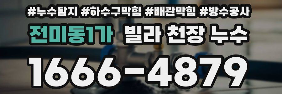 전미동1가 빌라 천장 누수