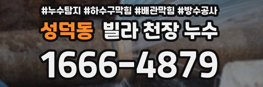 성덕동 빌라 천장 누수