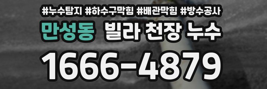만성동 빌라 천장 누수