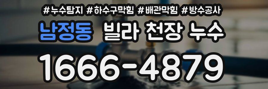 남정동 빌라 천장 누수