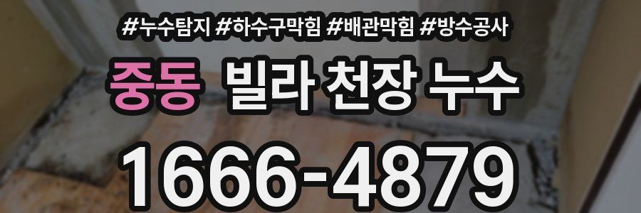 중동 빌라 천장 누수