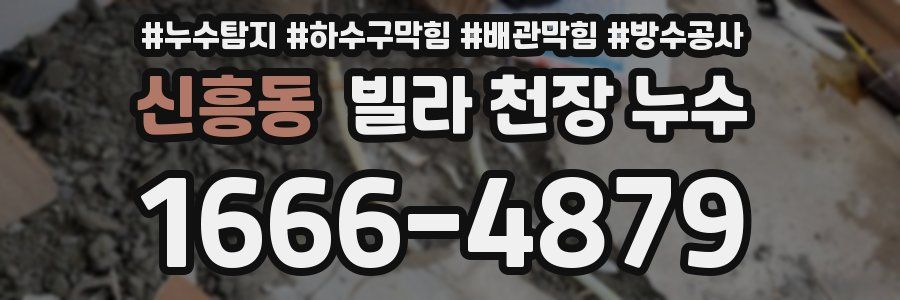 신흥동 빌라 천장 누수