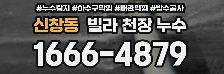 신창동 빌라 천장 누수