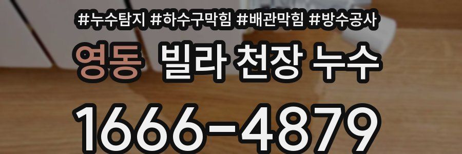 영동 빌라 천장 누수