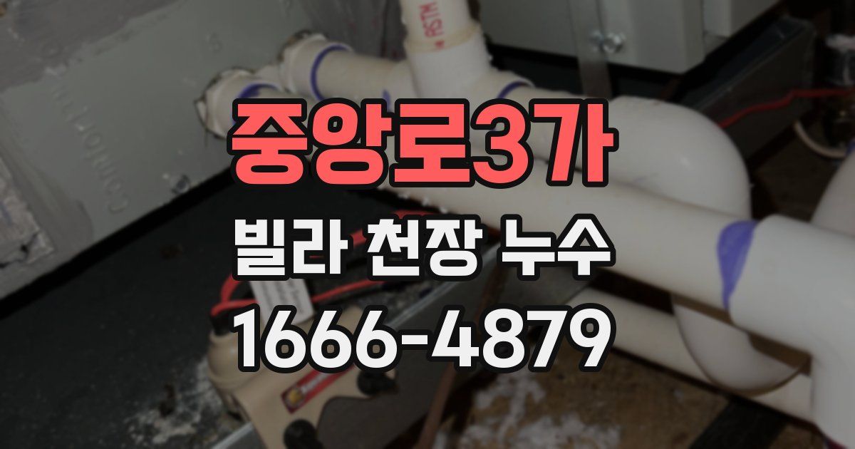 중앙로3가 빌라 천장 누수